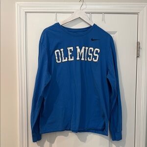 Nike Blue Ole Miss Long Sleeve Tee